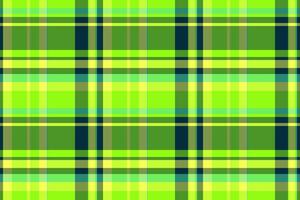 Folklore background seamless tartan, green texture fabric. Merry christmas pattern plaid textile check in lime and green colors. vector