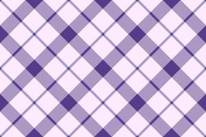 Elegant purple and white diagonal plaid pattern. Perfect for textile design, backgrounds, or website templates. vector