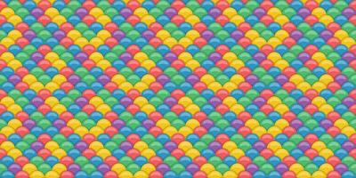 Vibrant rainbowhued overlapping circles create a playful, cheerful pattern. Ideal for backgrounds, textiles, websites, and playful branding. vector