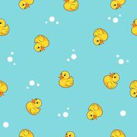 rubber duck seamless pattern vector