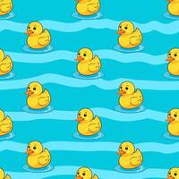 rubber duck pattern seamless vector