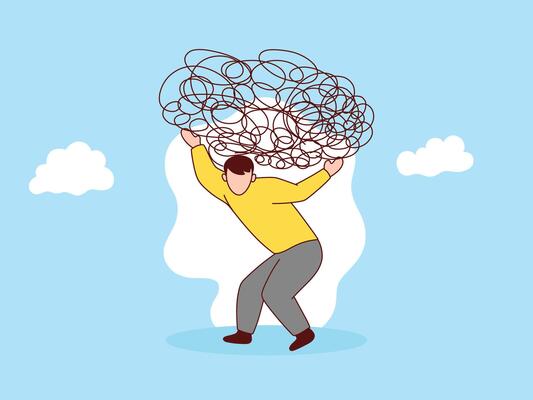 Stress load, anxiety due to difficulties and work overload,