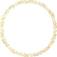 A circle with a swirl pattern on it vector