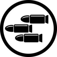 Bullets in a circle icon vector