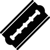 A razor blade is shown on a white background vector