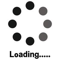A circle with black and white dots on it vector