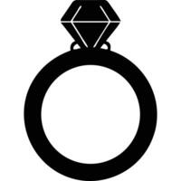 An engagement ring with a diamond on it vector