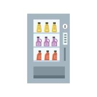 Vending machine. Bottle of water. Sell product in vending machine. a vending machine with bottles of juice. vector
