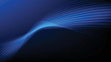 abstract blue background with dynamic swirl lines vector