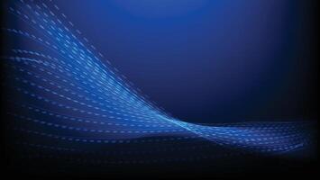 abstract blue light background with lines and dots swirl vector