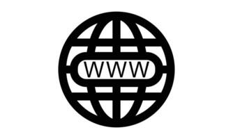 World Wide Web Globe Icon Illustration Design vector
