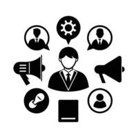 digital icon set vector