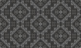 a detailed pattern composed of pixel designs with light gray square on dark gray background , design for fabric or various pattern printing works. vector