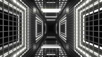 branco lento estroboscópico grato túnel fundo vj ciclo dentro 4k video