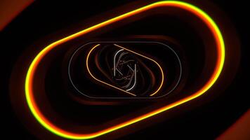 laranja e branco estroboscópico espiral elipse túnel fundo vj ciclo dentro 4k video