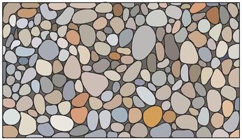 A close-up view of various sized pebbles stones illustration for design element. vector