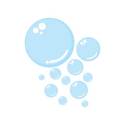 bubble water soap design logo concept idea