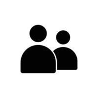 two people avatar icon design template vector