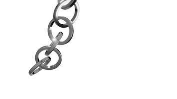 A chain with links hanging from it video