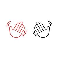 icon hello gesture hey design concept idea vector
