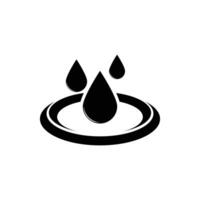 water drop icon purity and hydration design template vector