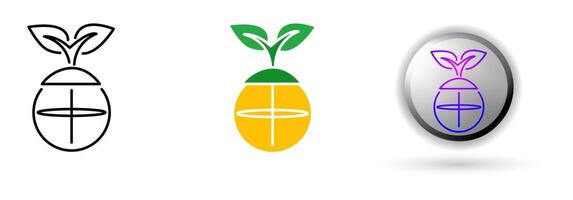 ecology icon collection featuring renewable energy, natural resources, clean energy. This set includes three style variations, black outline, colorful flat design, and modern gradient button icons. vector