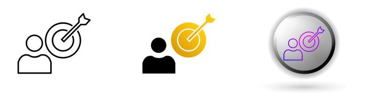 The collection of coaching icons, ideal for repair service brands, and design infographics includes three style variations, black line, colored flat design, and modern gradient button icons. vector