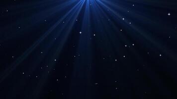 Light Rays Shining with Twinkling Stars in Magical Fantasy Animation video