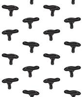 Seamless pattern of hand drawn doodle sketch milk cap mushroom isolated vector