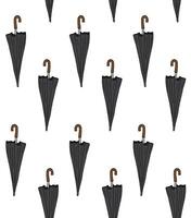 Seamless pattern of hand drawn doodle sketch umbrellas isolated on white background vector