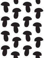 Seamless pattern of hand drawn sketch King bolote cep mushroom isolated on white background vector
