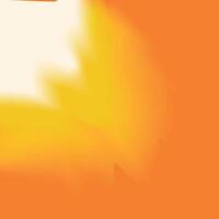 An orange and yellow background with a white sun vector