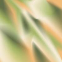 Abstract background with green leaves and orange background vector