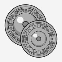 Sound of Rhythm Cymbals Clipart for Music and Performance Design vector