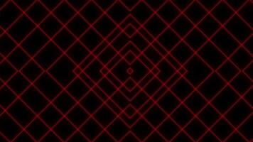 Abstract Red Geometric Pattern on Black Background video