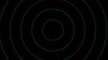 Dynamic green and gold radial lines create a futuristic abstract animation. video
