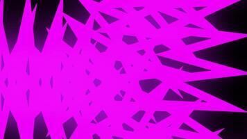 View of Abstract Purple Structures Against a Black Background video