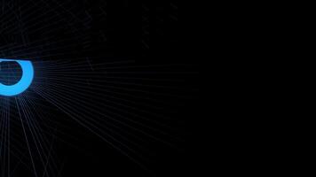 Abstract Circular Pattern of Vivid Circles Against Dark Background video