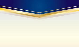 Blue and gold background is perfect for certificate template vector