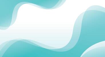 Abstract blue wave gradient background vector