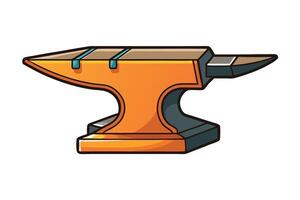 anvil on a white background, representing strength, craftsmanship, and hard work, ideal for Labor Day or Labour Day celebrations vector