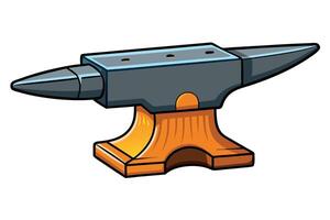 modern anvil illustration, showcasing metalworking tools and craftsmanship, symbolizing hard work for Labor Day or Labour Day projects vector