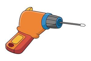 cartoon screwdriver tool with a happy face isolated on a Transparent Background, representing labor day celebrations, DIY projects, and repairs vector