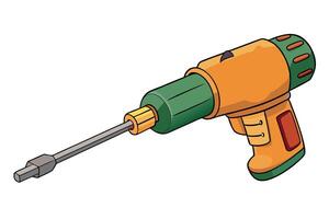 Cartoon screwdriver with a smiling face, isolated on Transparent Background, perfect for DIY and labor day themes, tool illustration for handyman work vector
