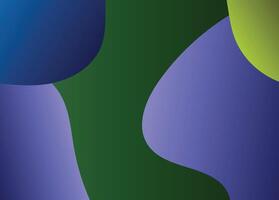 Abstract Composition of Organic Shapes and Gradient Colorful Background vector