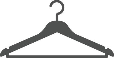 Clothes hanger icon simple illustration for wardrobe and retail design use vector
