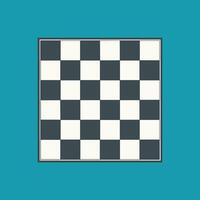 Clean Chessboard Game Icon vector