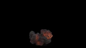 Realistic smoky explosion VFX animation following a shock blast, perfect for action scenes, disasters, or sci-fi projects. video