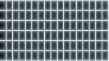 Dynamic white Neon Grid Animation on Black Background for Creative Backdrop video