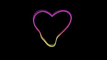 Seamless digital wave background with loop motion. Futuristic technology background, Colorful neon pattern on black background video